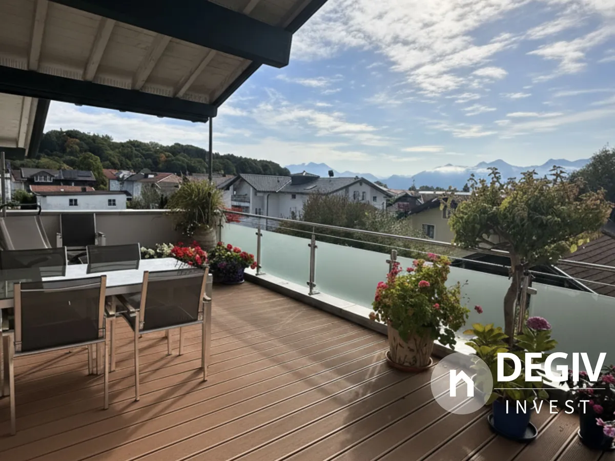 Bergblick von der Terrasse 