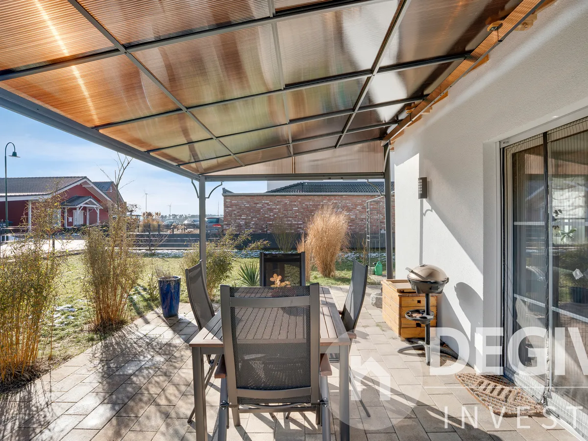 Überdachte Terrasse