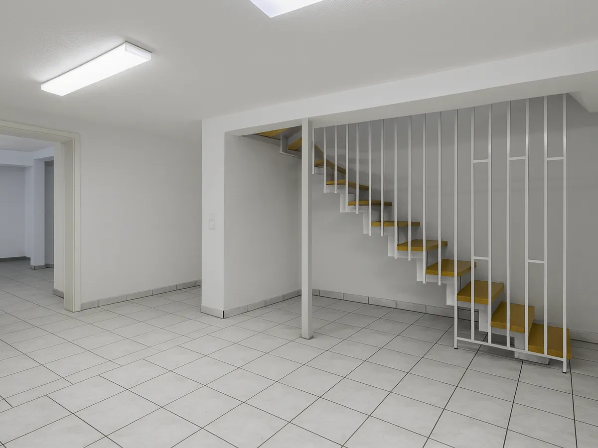 Treppe zum Untergeschoss