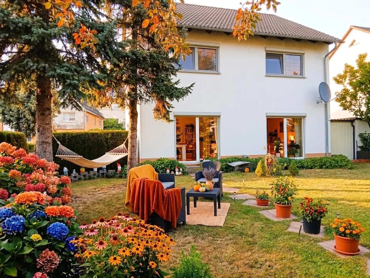 Gartenansicht visualisiert
