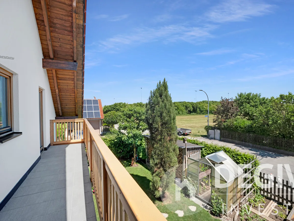Blick vom Balkon