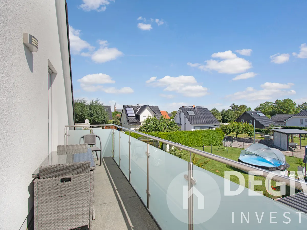Blick vom Balkon