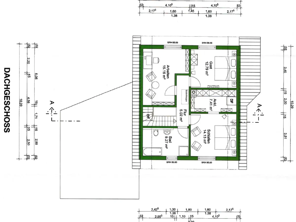 Grundriss Obergeschoss