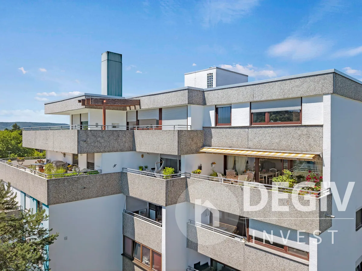 Aussenansicht auf Dachterrasse