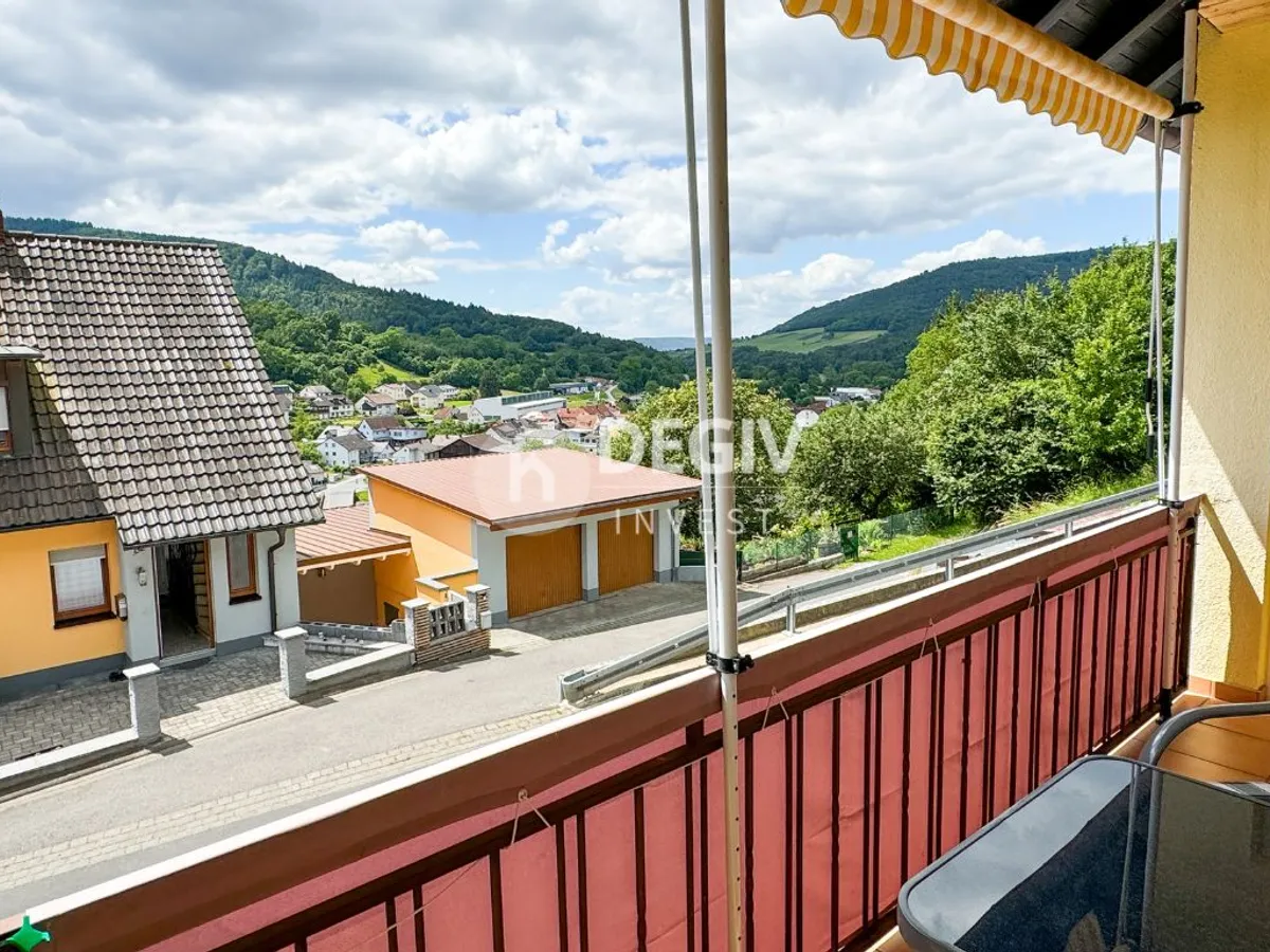 Balkon mit Aussicht