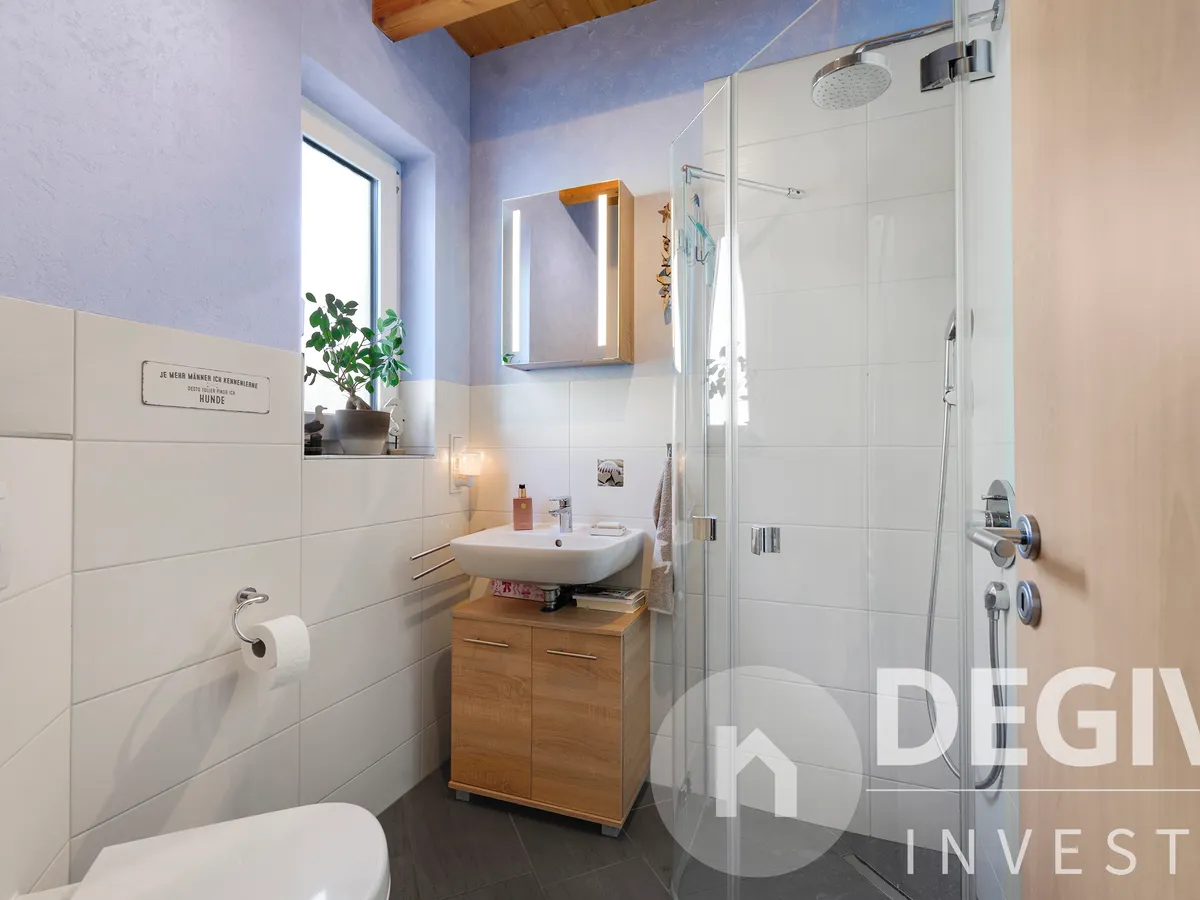 Gästetoilette mit Dusche EG