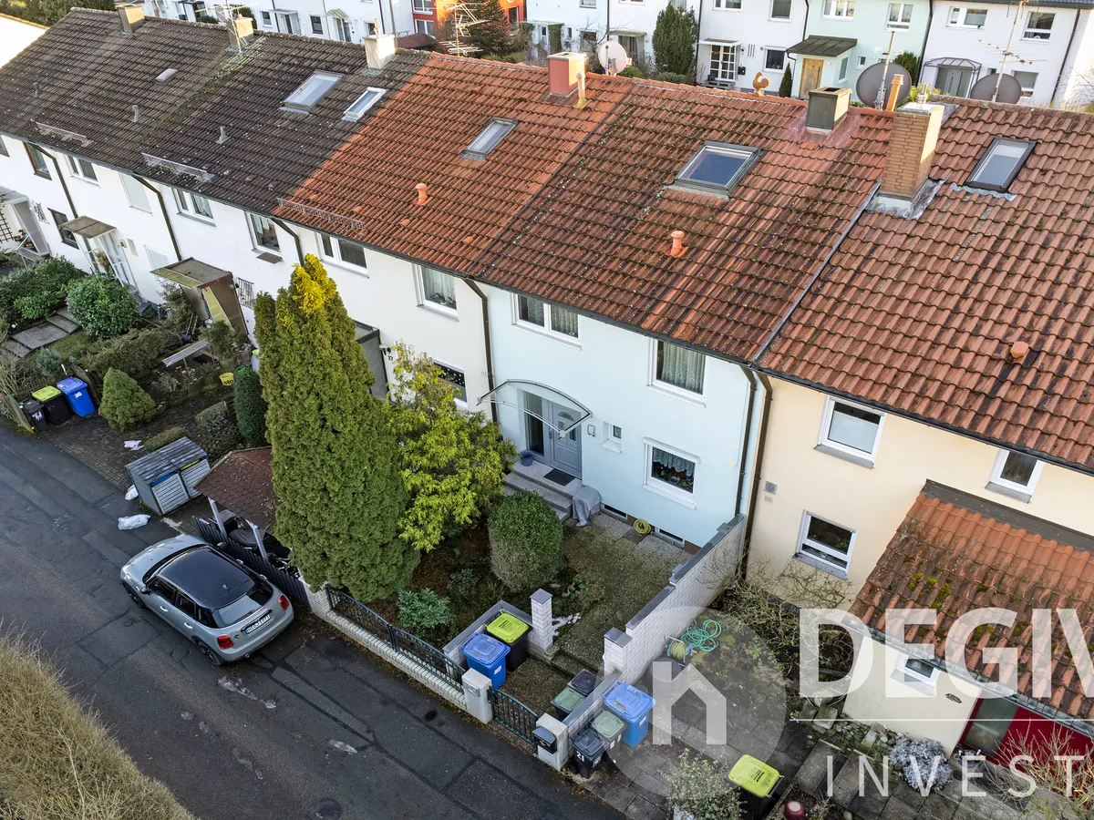 Luftansicht Straßenseite