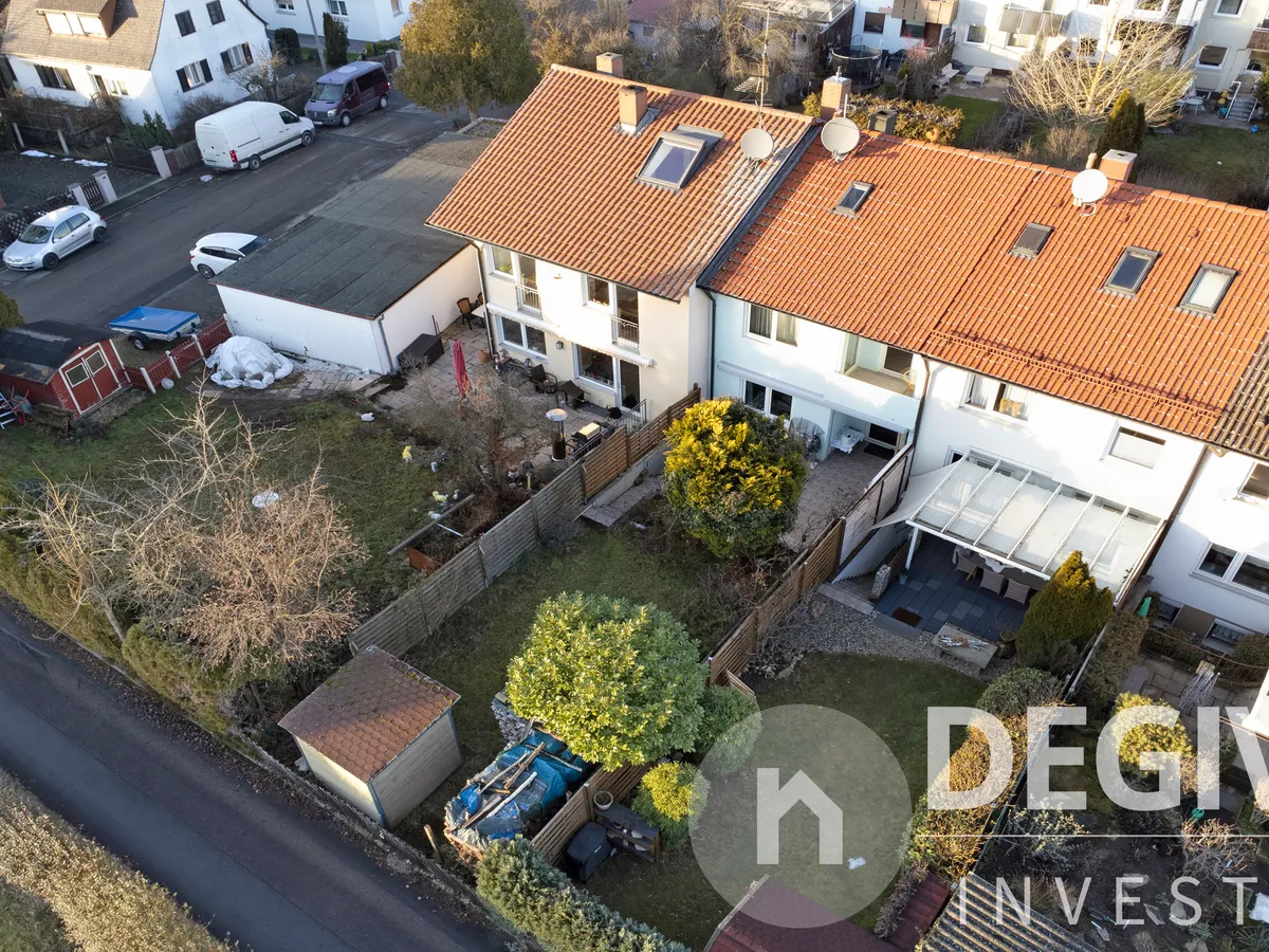 Luftansicht Gartenseite