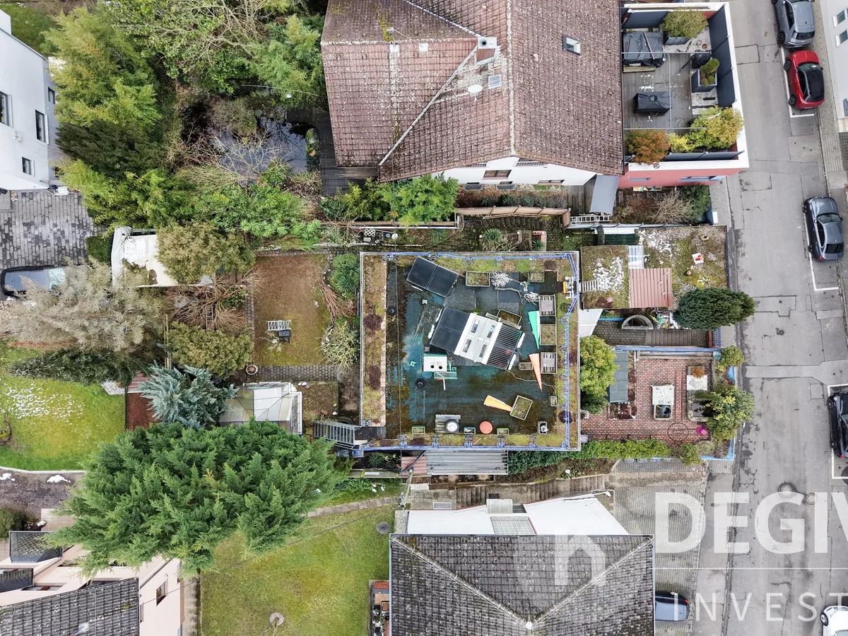 Luftbild - Grundstückszuschnitt