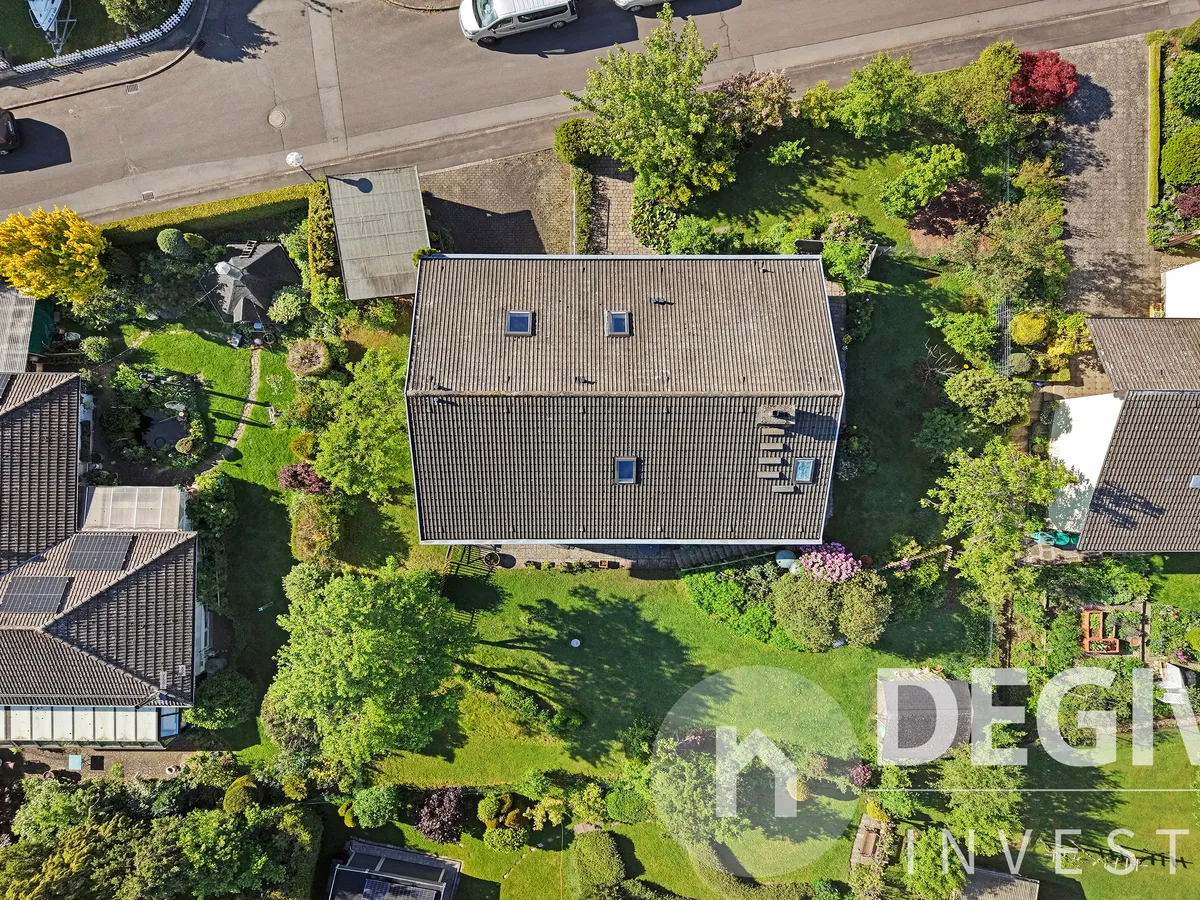 Drohnenaufnahme - Vogelperspektive Grundstück (901 m²)