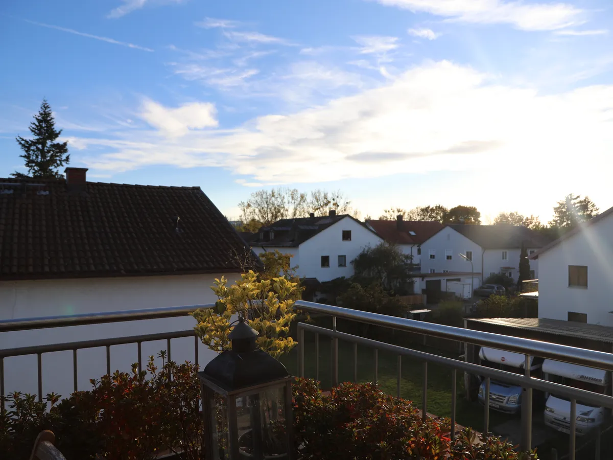 Blick vom Balkon