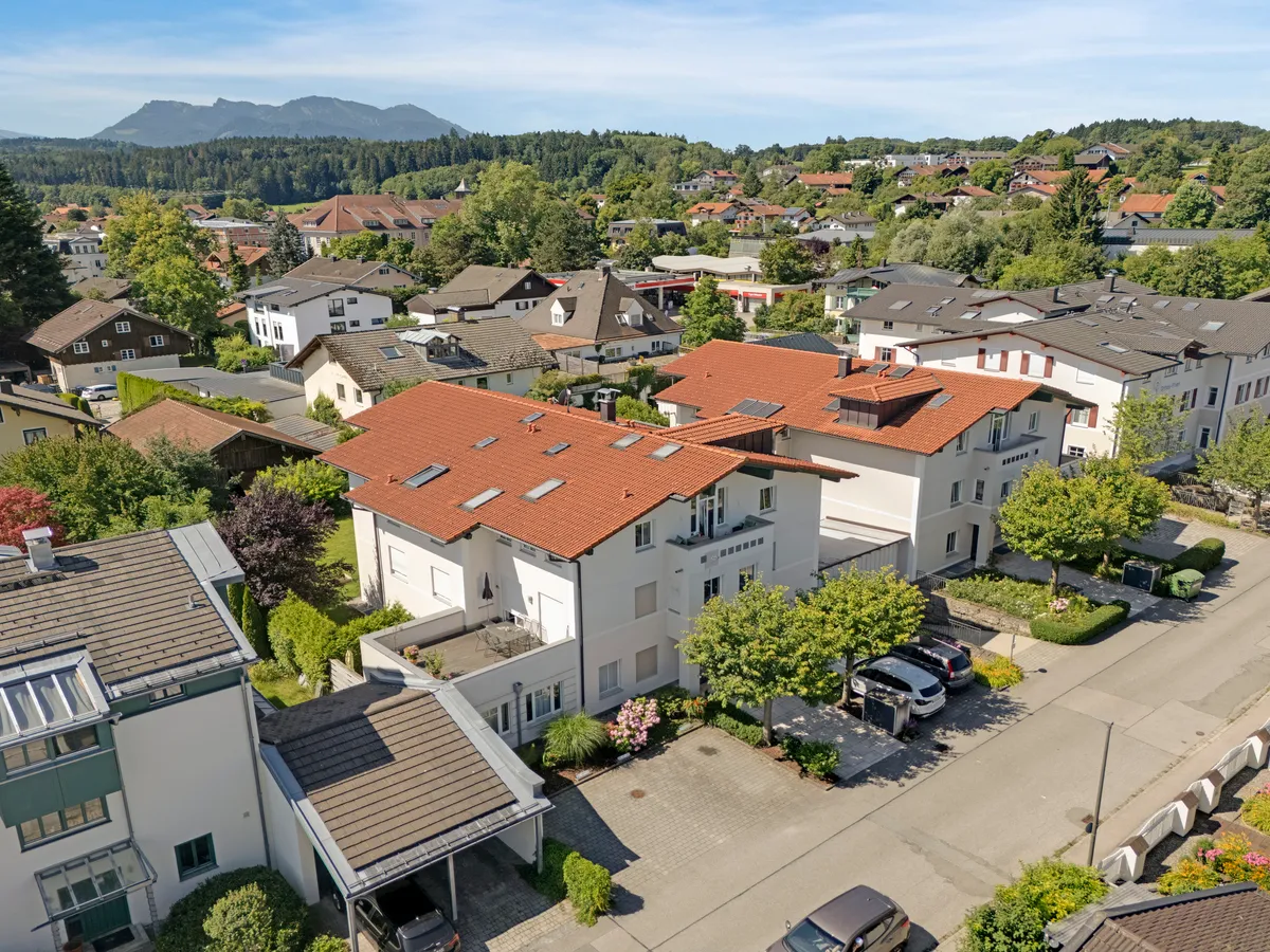 Ansicht von Norden Richtung Berge