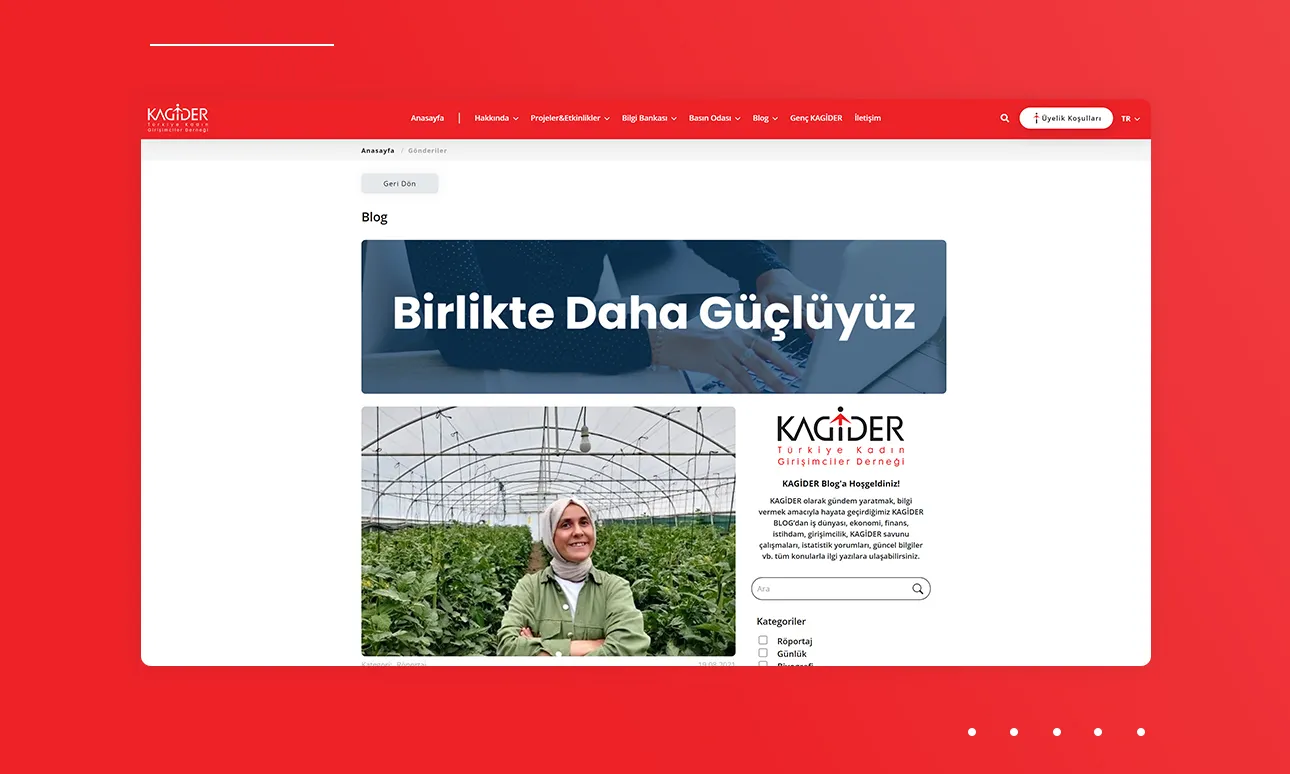 KAGİDER Web Sitesi