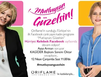The President of KAGIDER, Sanem Oktar, Attended the Live Broadcast of Oriflame – Kelebek 