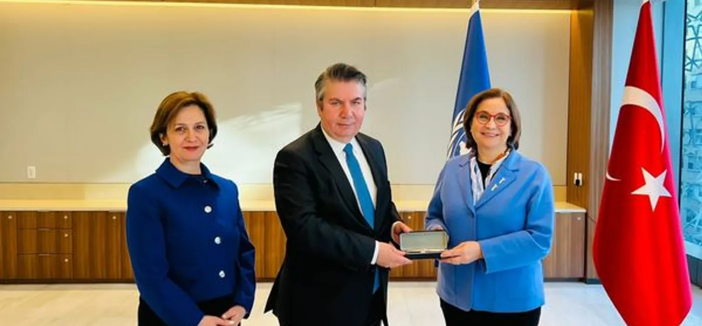 KAGİDER President Emine Erdem and a delegation of KAGİDER members visited Permanent Representative of Türkiye to the United Nations, Sedat Önal