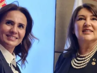 KAGİDER BAŞKANI ESRA BEZİRCİOĞLU VE TBMM DİLEKÇE KOMİSONU BAŞKANI SUNAY KARAMIK 