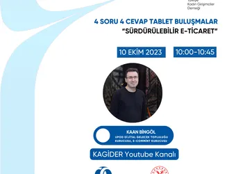KAGİDER'in "4 Soru 4 Cevap Tablet Buluşmaları"  Heyecan Verici Anlatımıyla Kaan Bingöl İle Gerçekleştirildi!