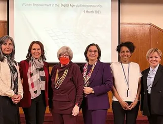 The "Empowerment of Women in the Digital Age through Entrepreneurship" panel was organized in cooperation with the Women Entrepreneurs Association of Turkey (KAGIDER) and Garanti BBVA