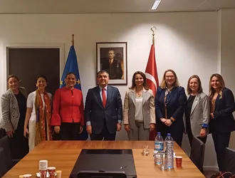 The KAGİDER Delegation Convened With The Permanent Representative Of The Republic of Turkey, Ambassador Faruk Kaymakcı, at The Permanent Representation of Turkey to The EU.