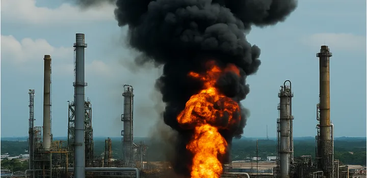 Fire at Esmeraldas Refinery